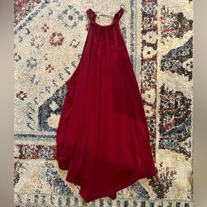 Women’s Burgundy Sleeveless Flowy Top XL